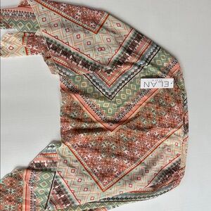 Elan Multicolor Geometric Beach Cover Up